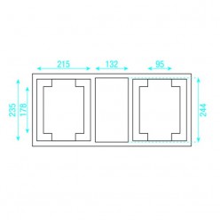 Showtec D7010 Case for 2 x Phantom 25/50/65